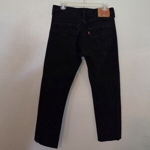 Authentic Levi 501 Jeans, Black, Cropped, Size 31, Excellent Condition!